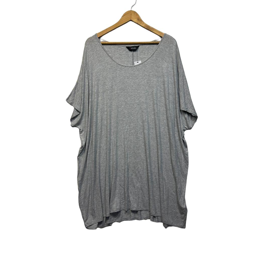 Yours Grey Casual Top - Size 26-28