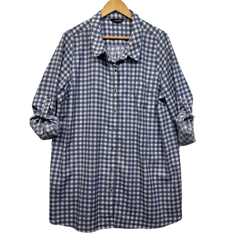 Yours Check Shirt - Size 24