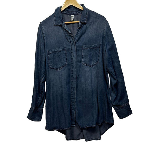 Ys Blue Denim Shirt - Size 16