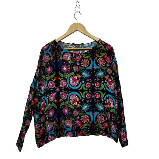 Zara Black Long Sleeve Top - Size M-L