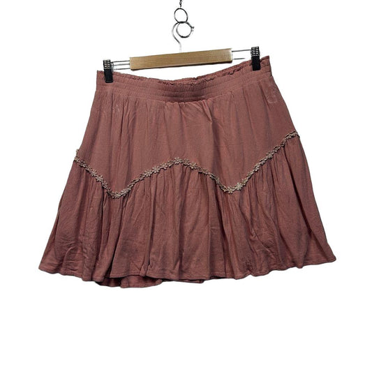 Zara Pink Mini Skirt - Size XL
