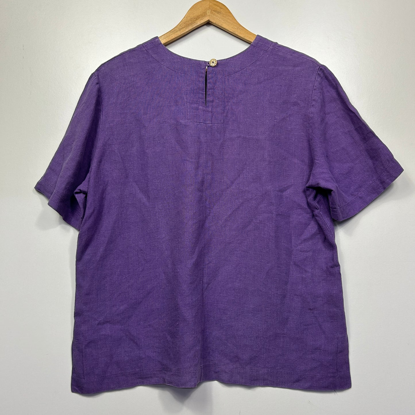 Purple t-shirt front view