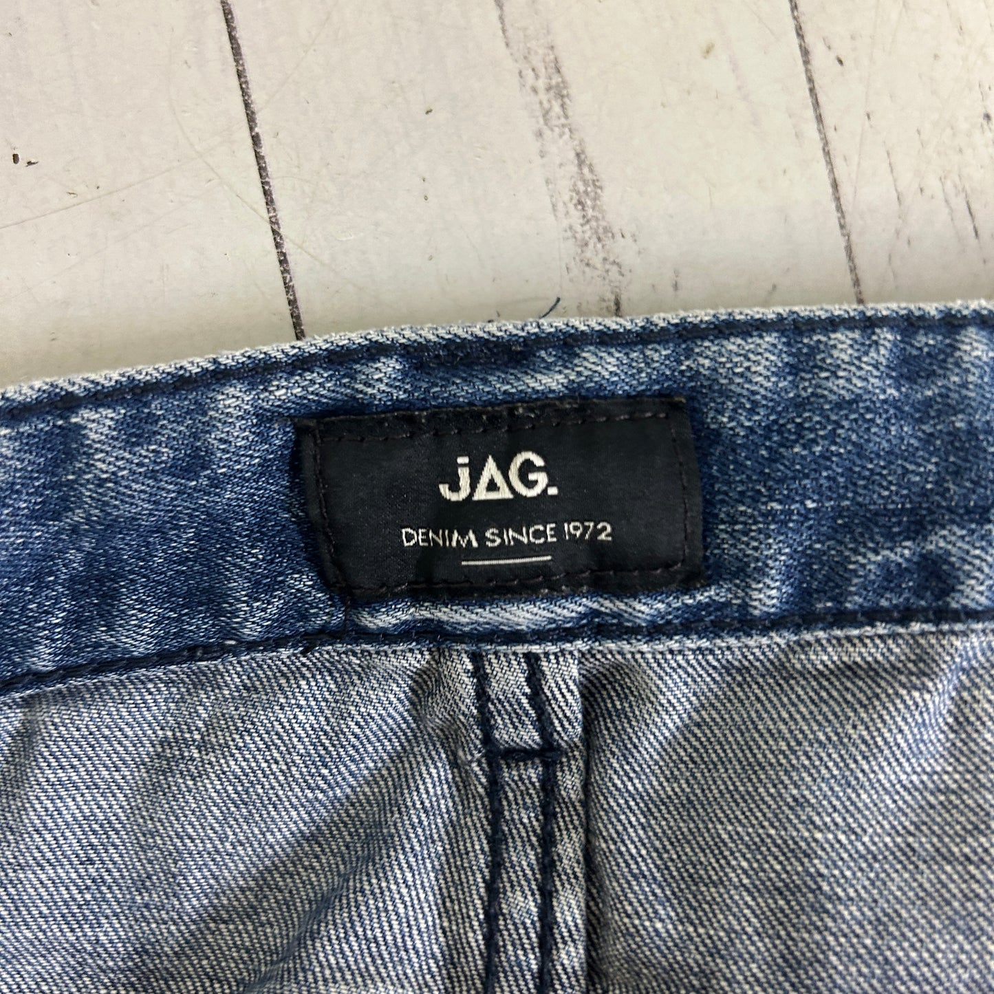 JAG denim jeans label detail view