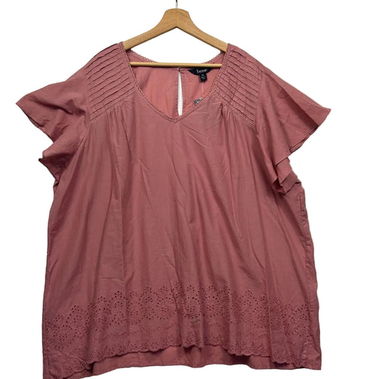 Mauve pink blouse front view