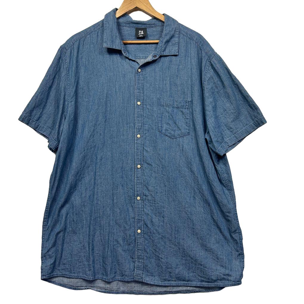 Big Joe Blue Denim Shirt - Size 4XL