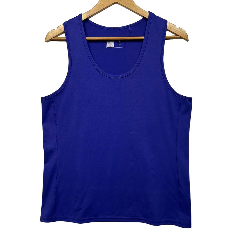 Active & Co Blue Sleeveless Top - Size 16