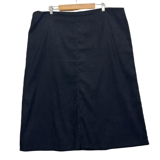 Navy blue skirt front view