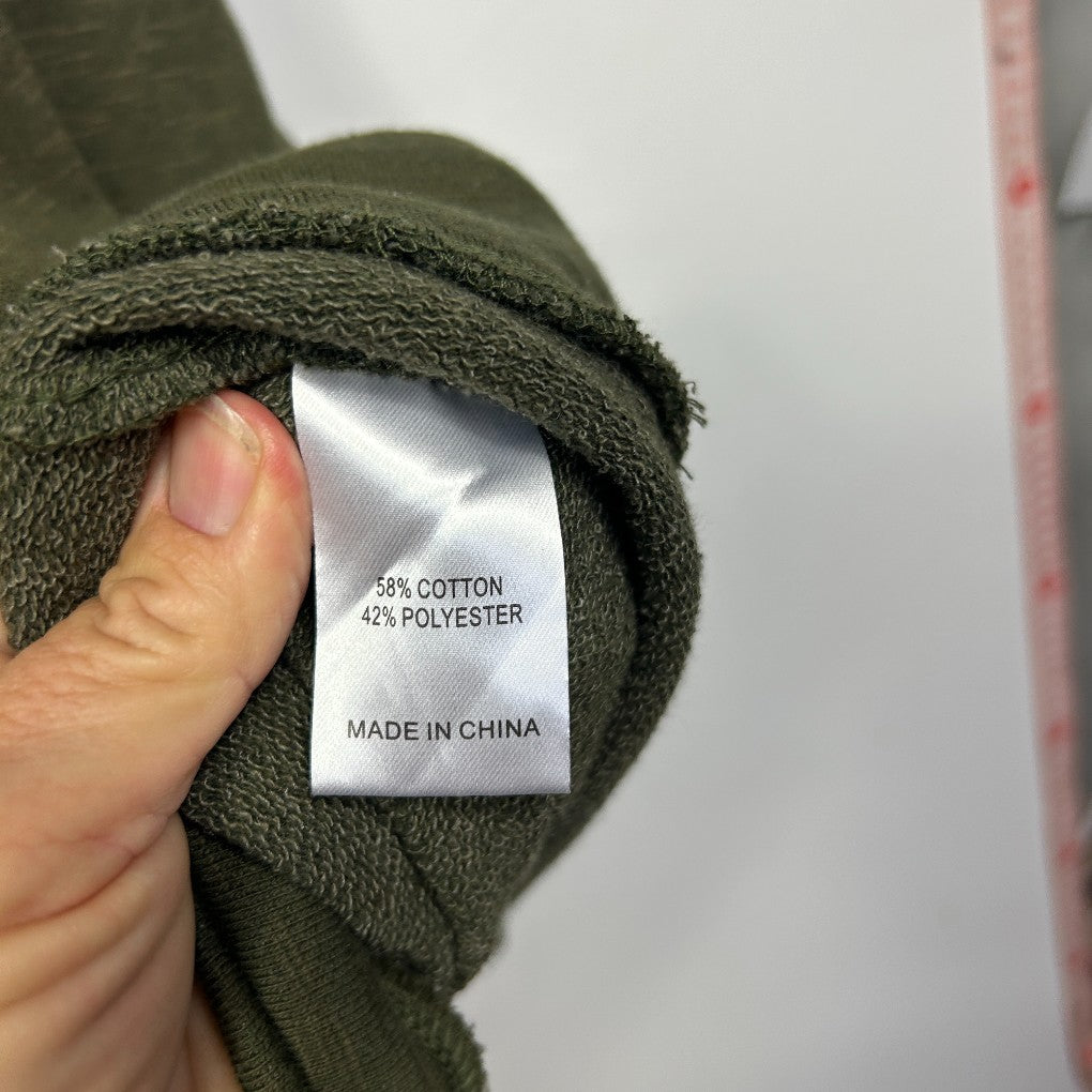 Virtuelle Khaki Graphic Sweatshirt - Size L