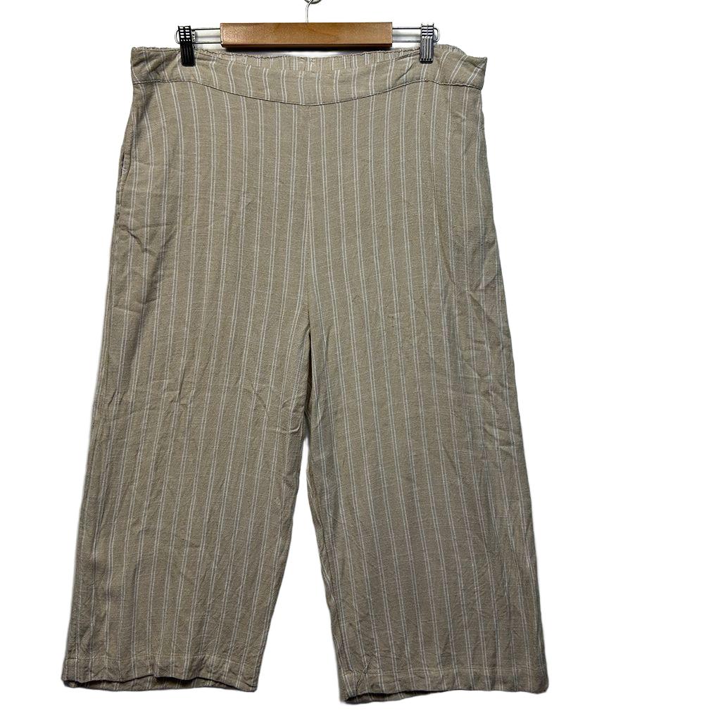 Anko Beige Striped Pants - Size 18