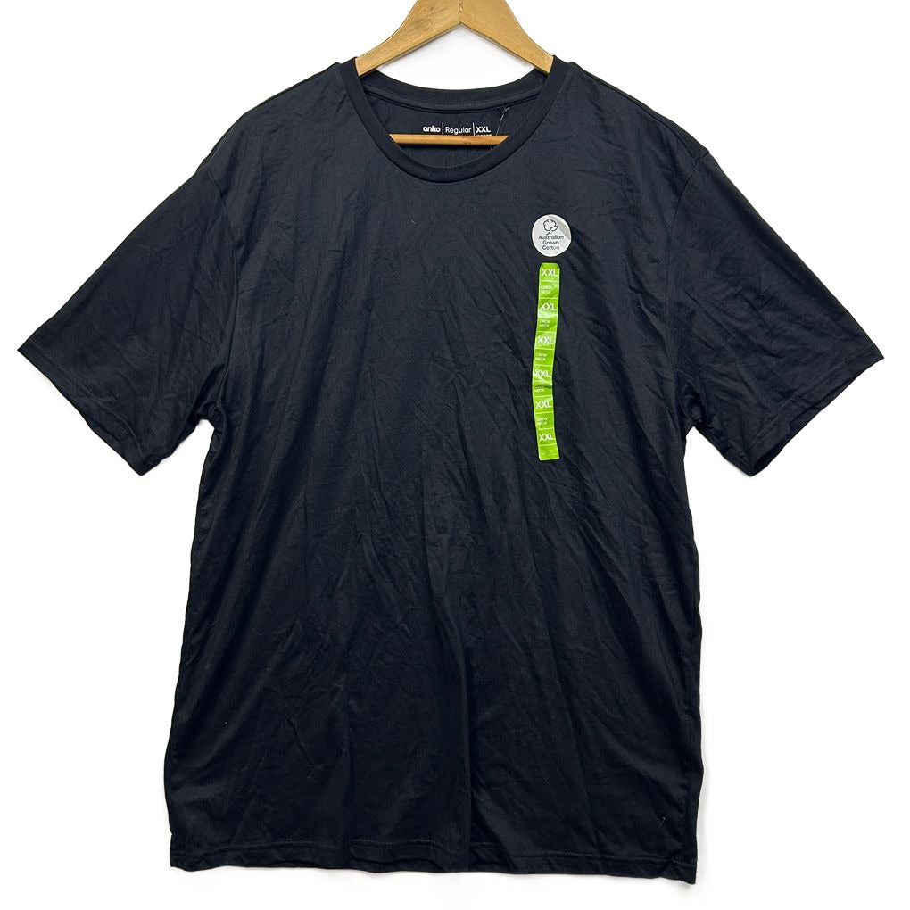 Anko Black Cotton T-Shirt - Size XXL
