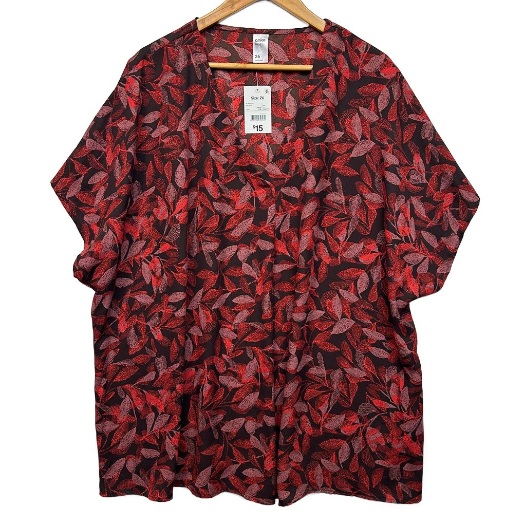 Anko Red Top - Size 26