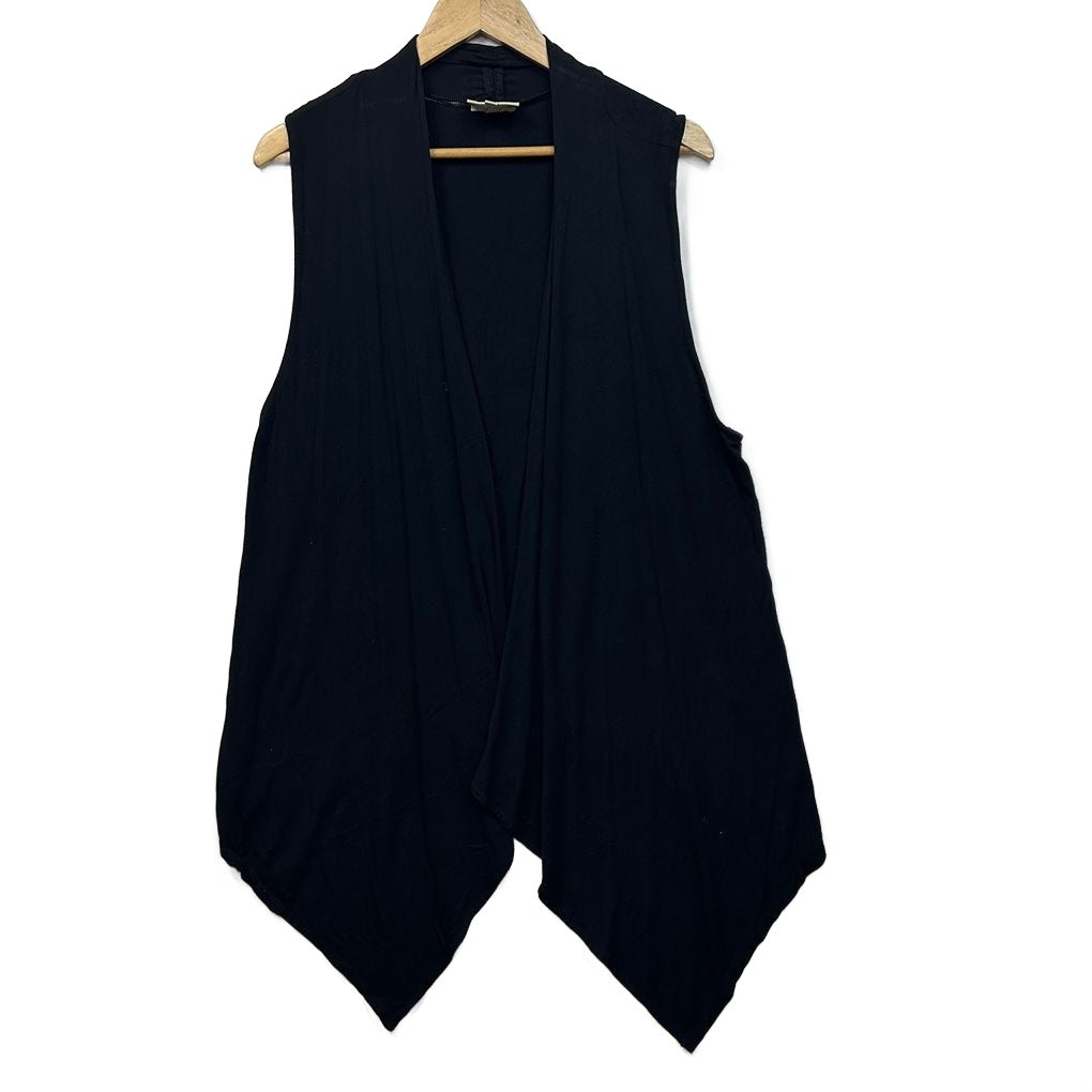 Autograph Black Vest Top - Size 18