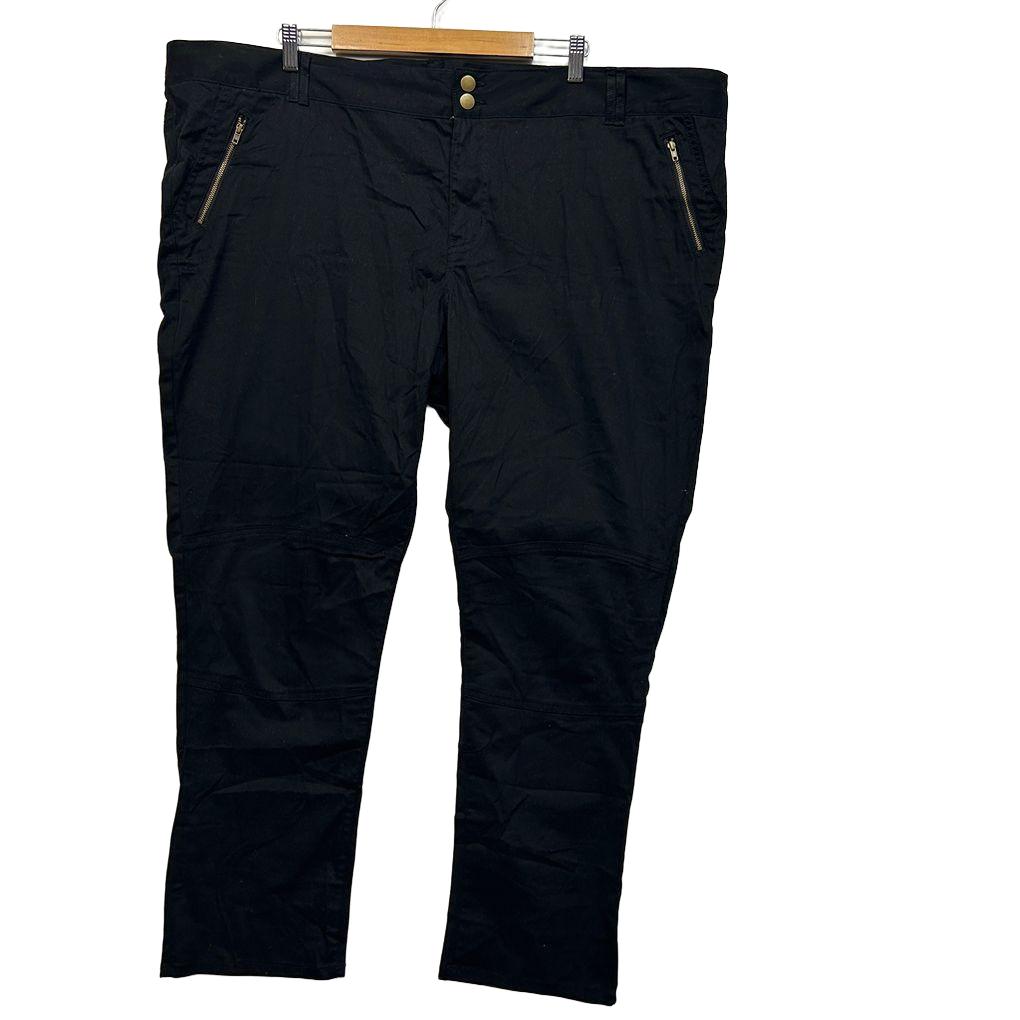 Avella Black Cotton Pants - Size 26