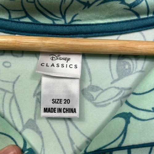Disney Classics Mint Green Bambi Print Night Shirt - Size 20