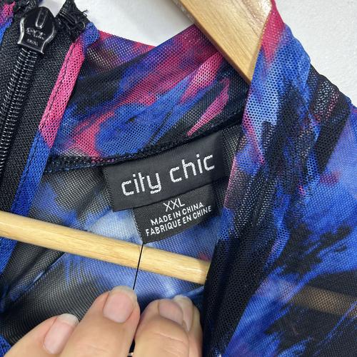 City Chic Multi Dress - Size XL