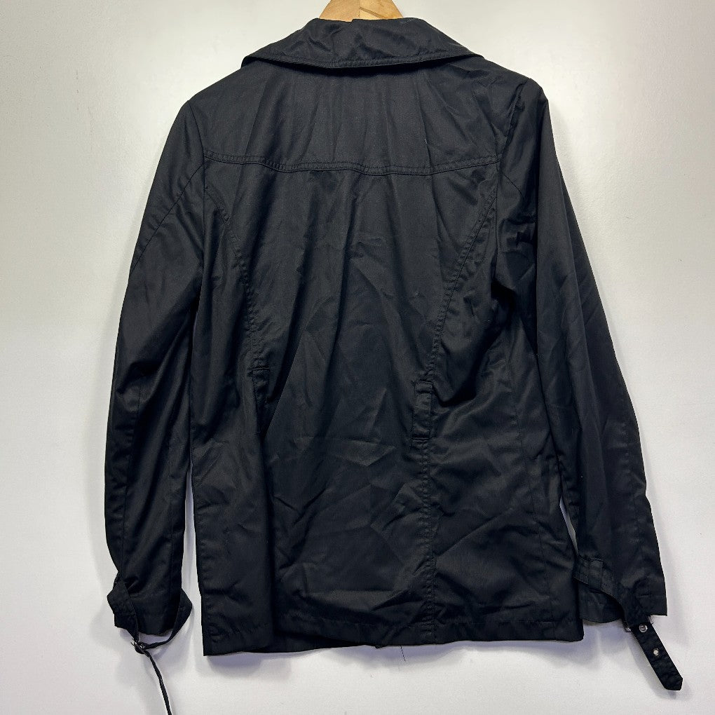 Black jacket back view