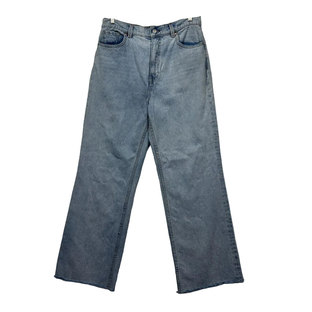 Light blue denim jeans front view