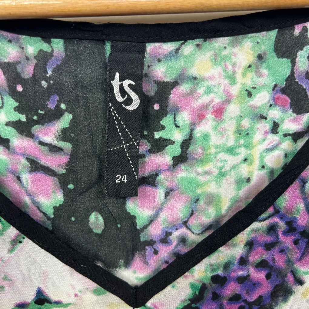 Colorful floral briefs detail view