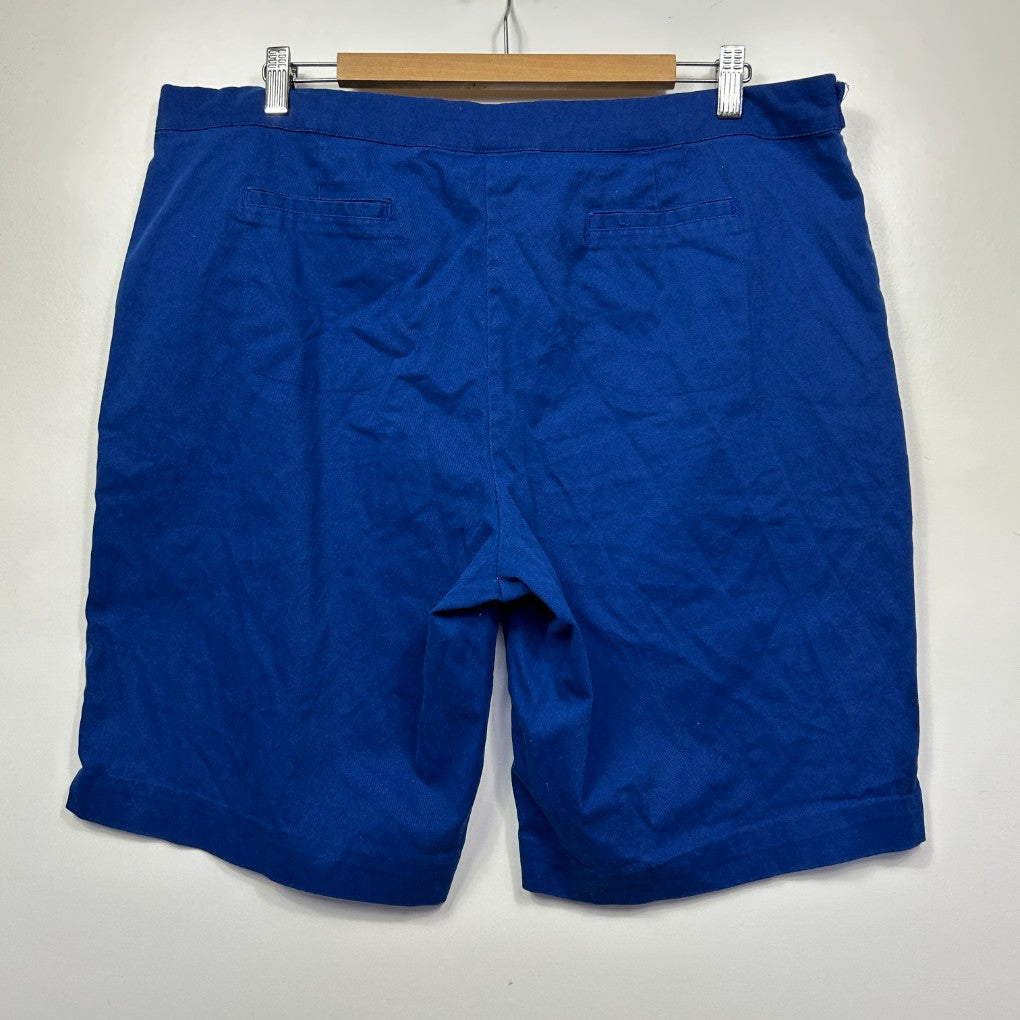 Blue shorts front view
