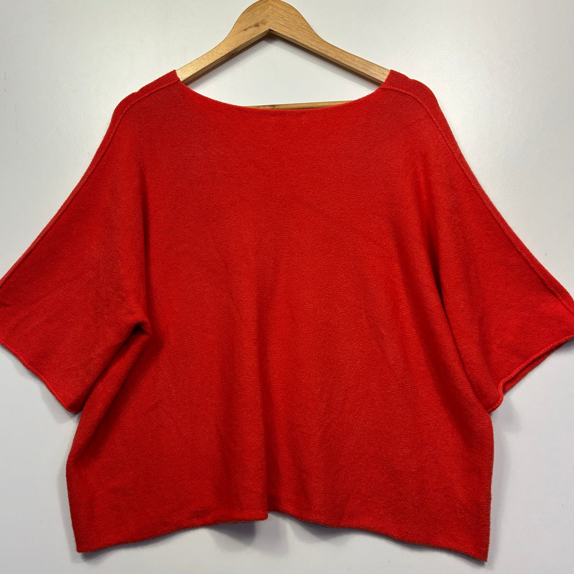 Red sweater front view