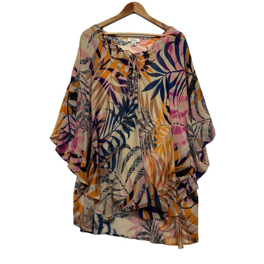 beme Tropical Print Polyester Kaftan - Size L/XL