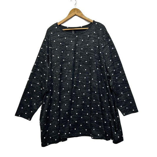 Bloomchic Black Spot Top - Size 34