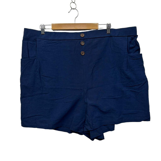 Bloomchic Navy Cotton Shorts - Size 30/32