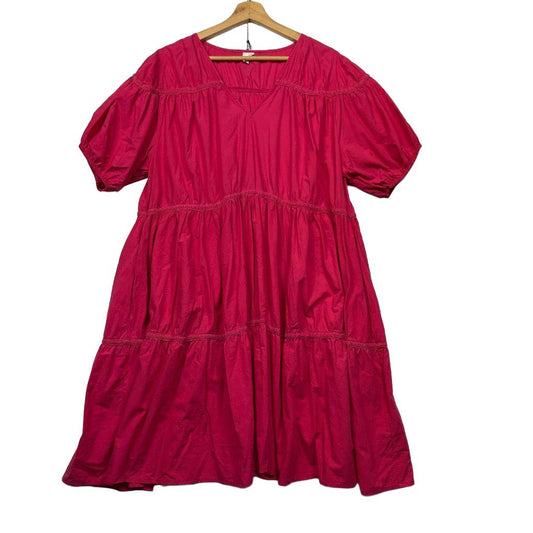 Boho Australia Pink Cotton Dress Size L-XL
