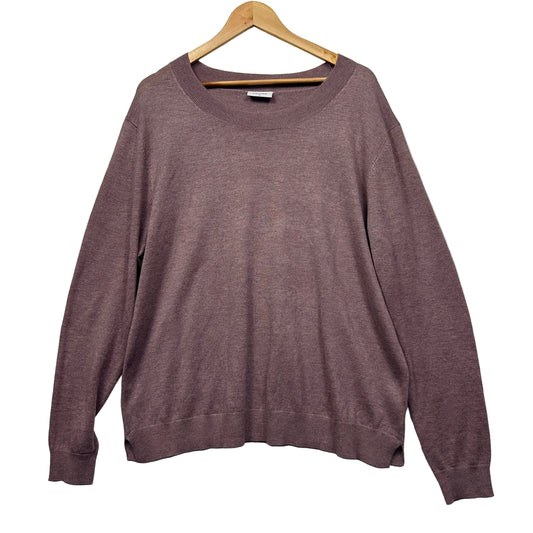 Mauve long sleeve sweatshirt front view