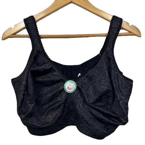 Playtex 18 Hour Black Wirefree Bra - Size OS