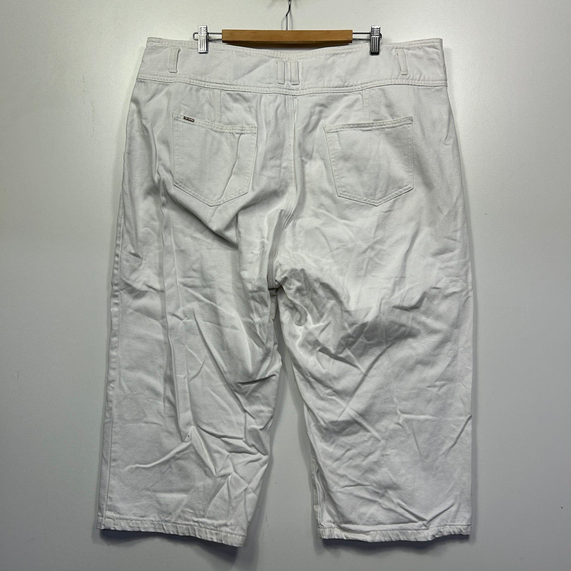 White capri pants back view