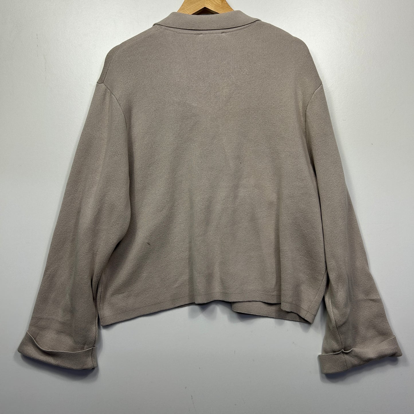 Beige sweatshirt back view