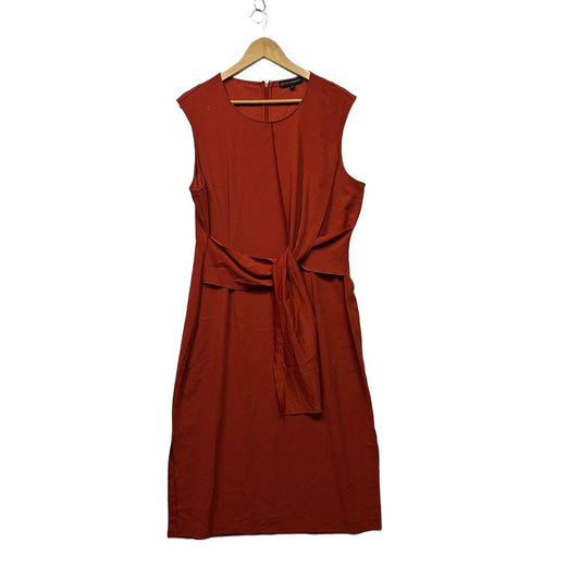 David Lawrence Burnt Orange Dress - Size 16 (fault)