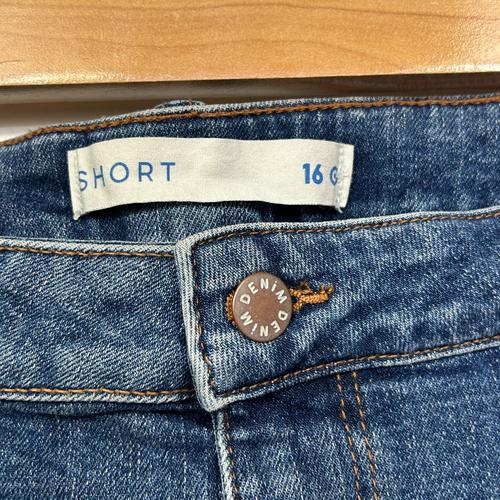 Target Blue Cuffed Denim Shorts - Size 16
