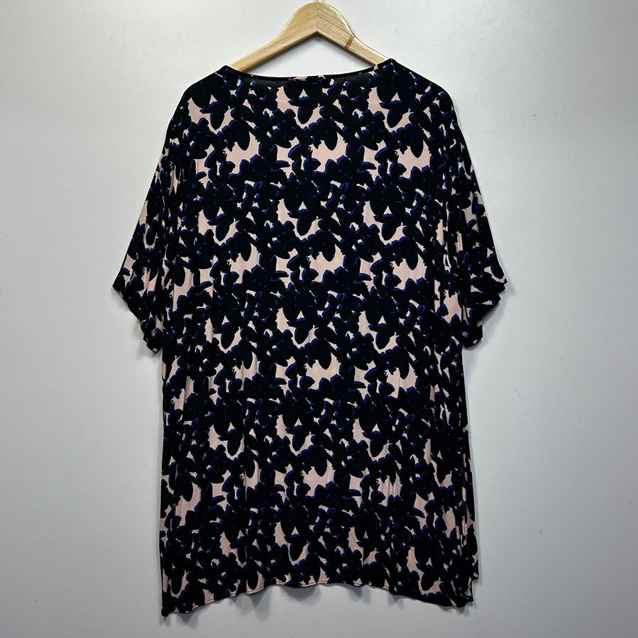David Jones Black Plus Size Top - Size 20