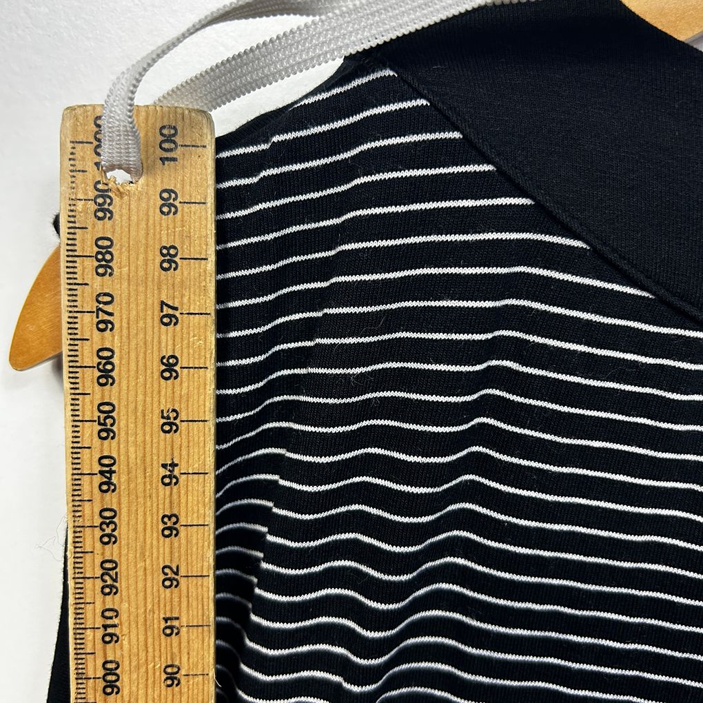 Black and White Striped Dress - Size 18/20