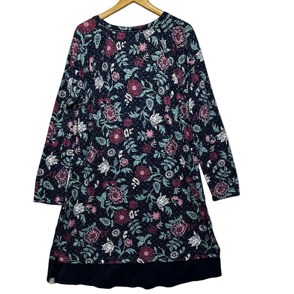 Sussan Navy Floral Sleep Nightie Dress - Size L