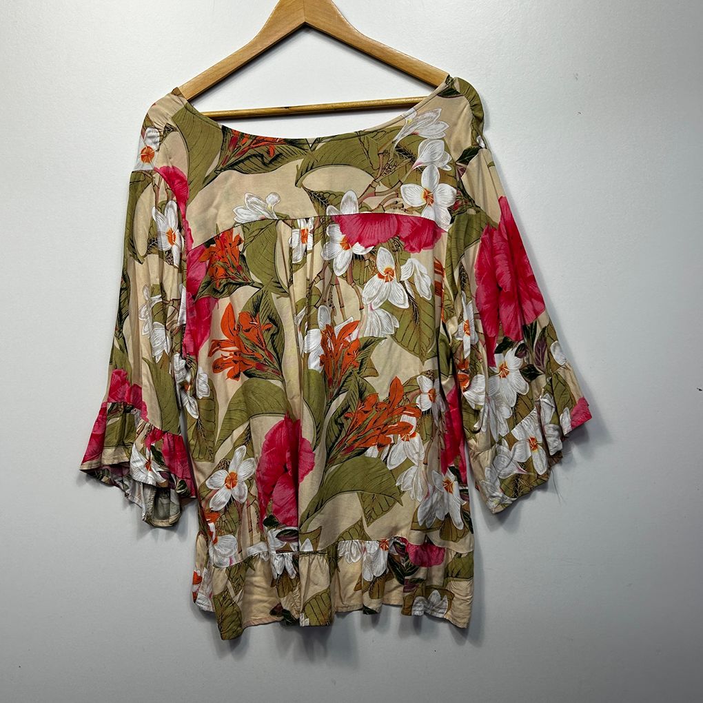 Millers Multicoloured Floral Top - Size 18