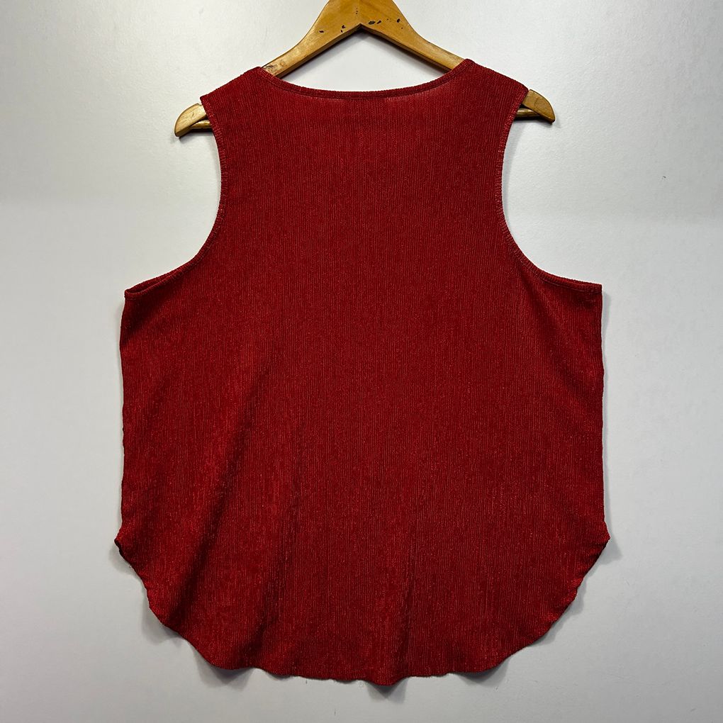 Sussan Red Sleeveless Top - Size XL