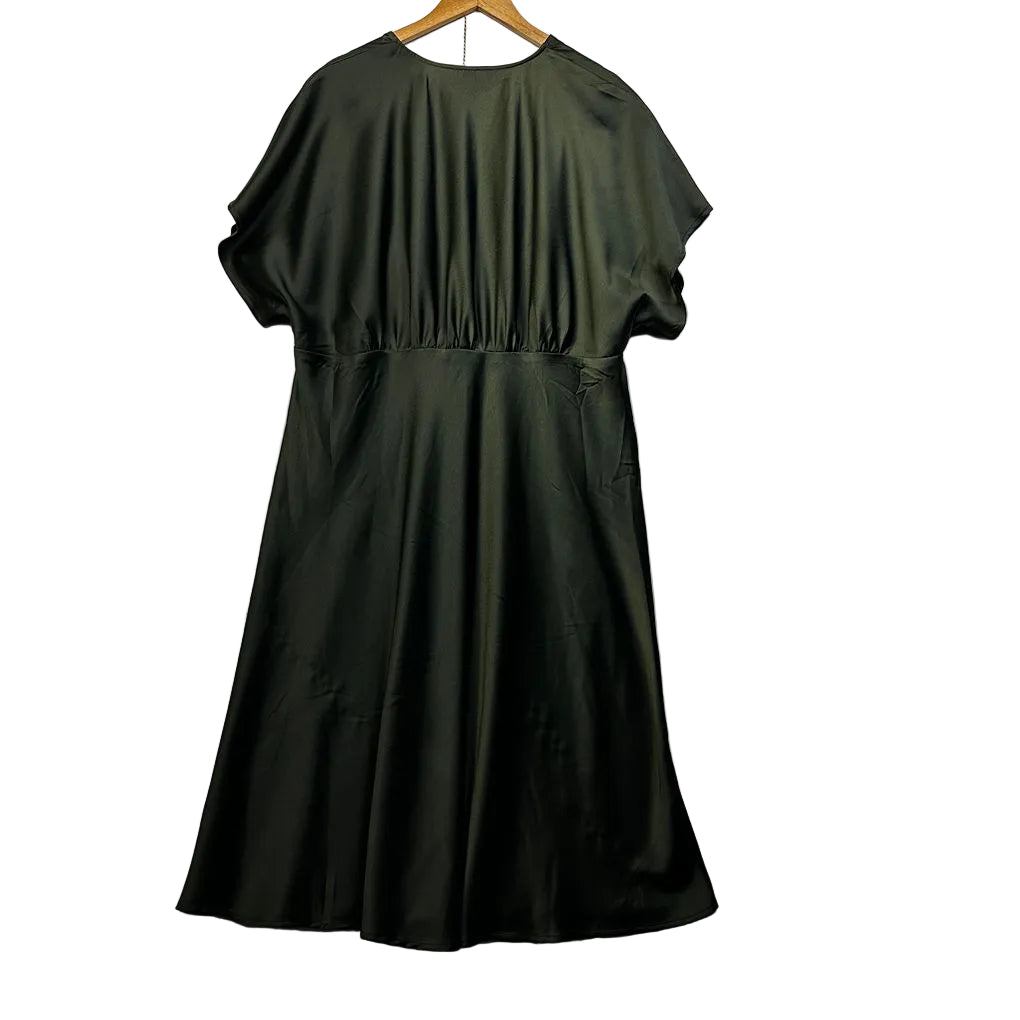 Pink Dusk Olive Green Maxi Dress - Size 20