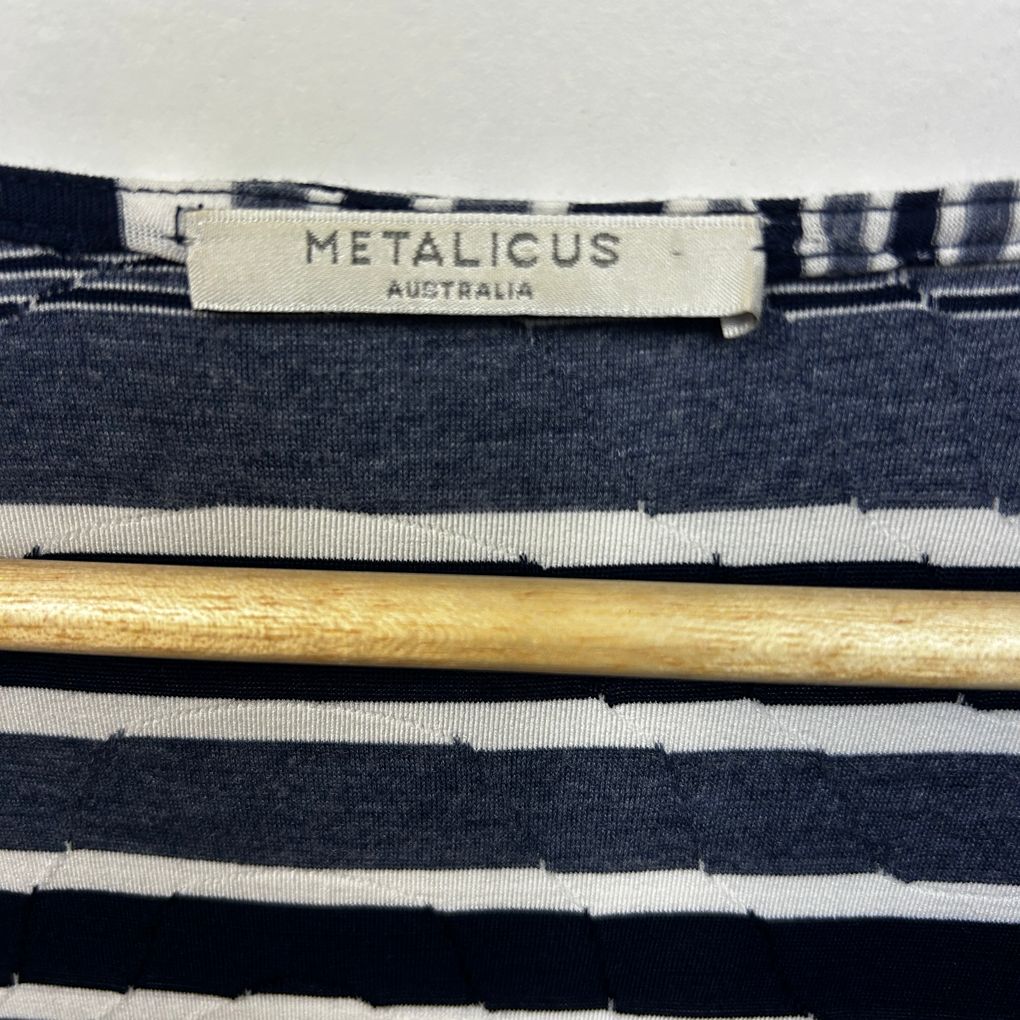 Metalicus Navy Stripe Cardigan - Size M/L