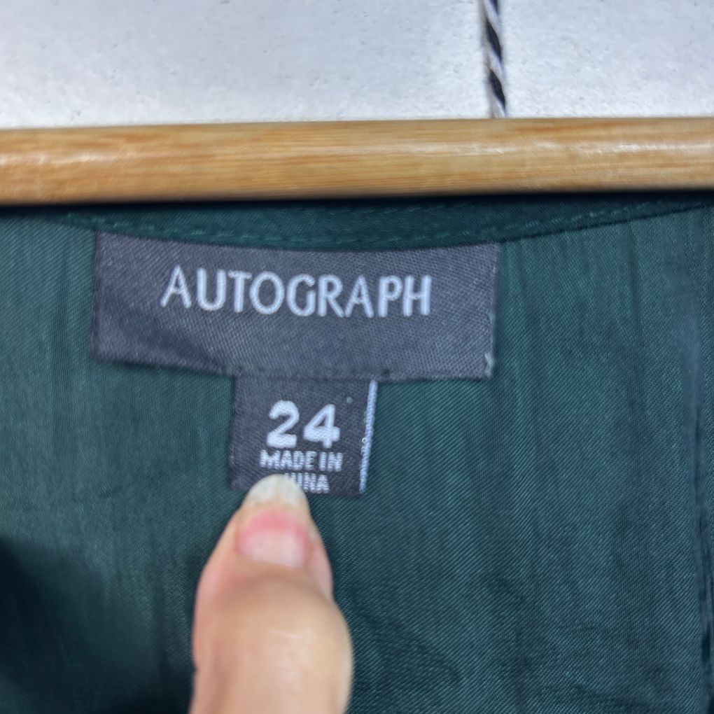 Autograph Green Plus Size Tiered Maxi Dress - Size 24