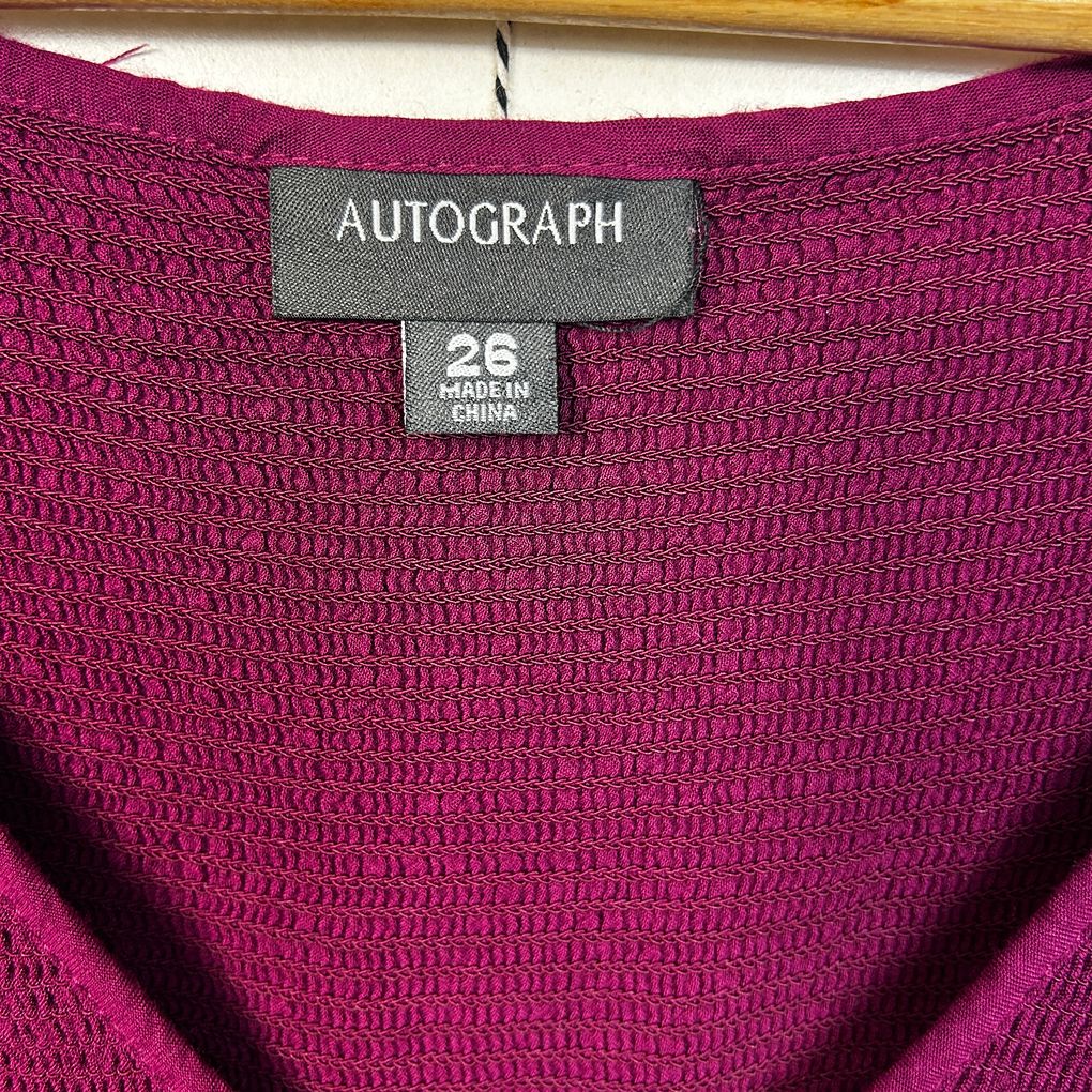 Autograph Purple Embroidered Plus Size Maxi Dress - Size 26 - Preloved ...