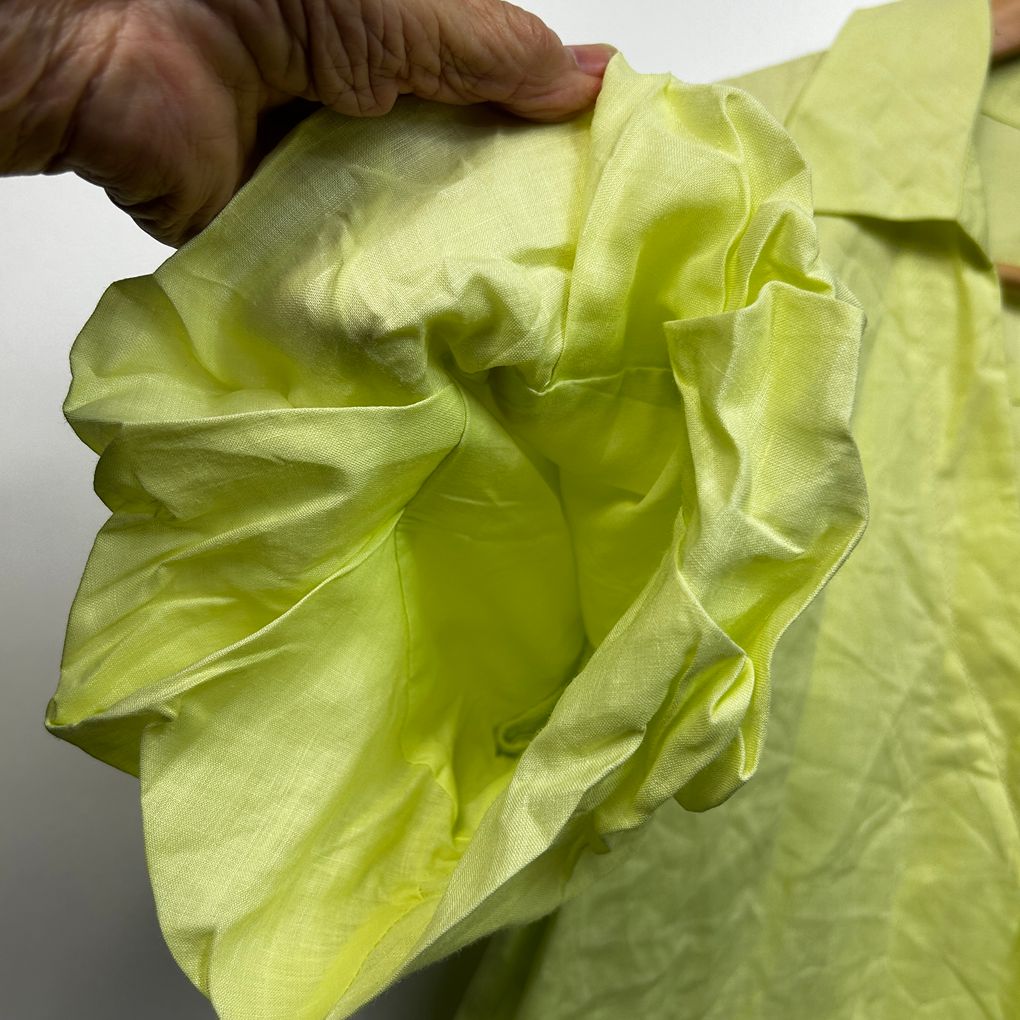 Country Road Lime Linen Shirt - Size 14