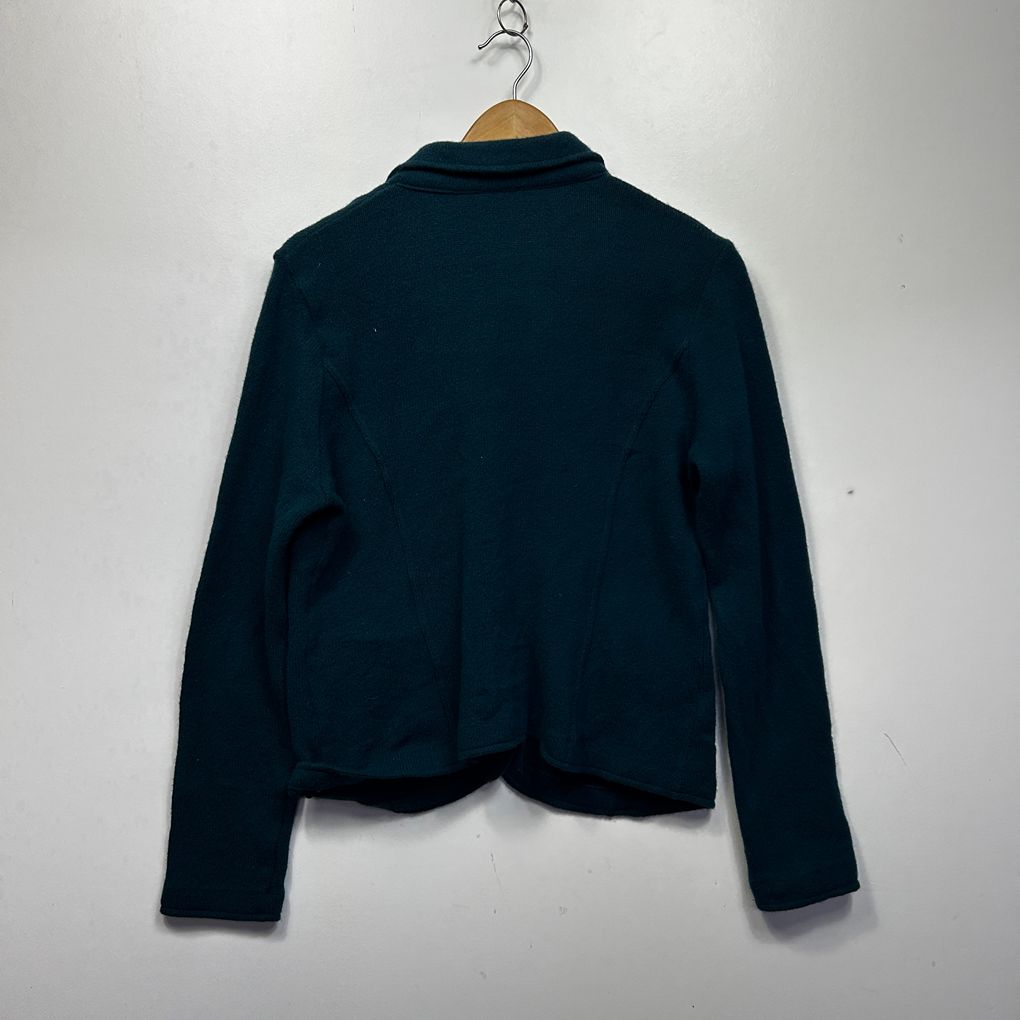 Laura Ashley Teal Wool Blazer - Size 14
