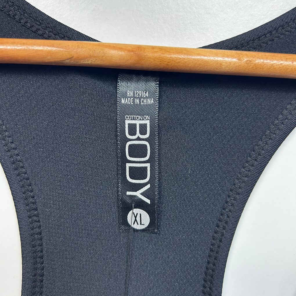 Cotton On Body Black Tank - Size XL