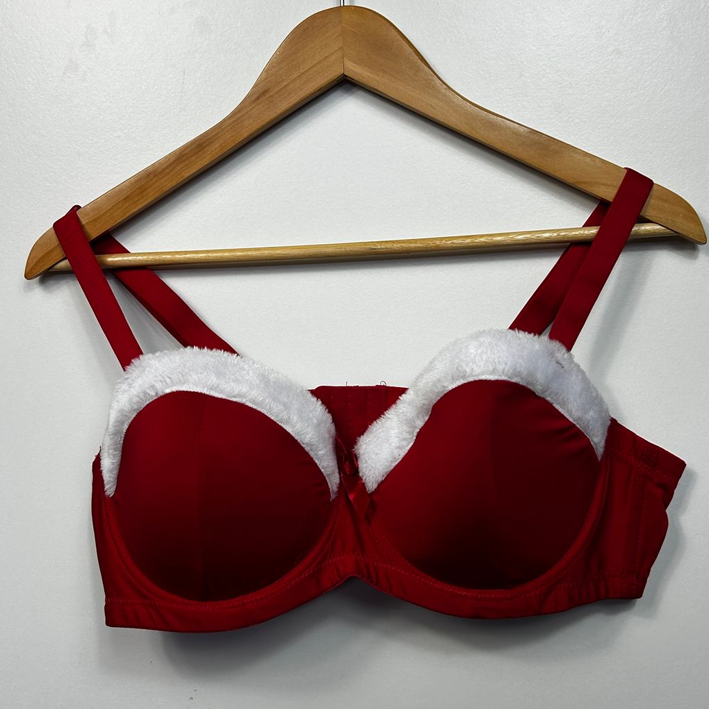 Edited Red Plus Size Christmas Lingerie Set - Size 18C