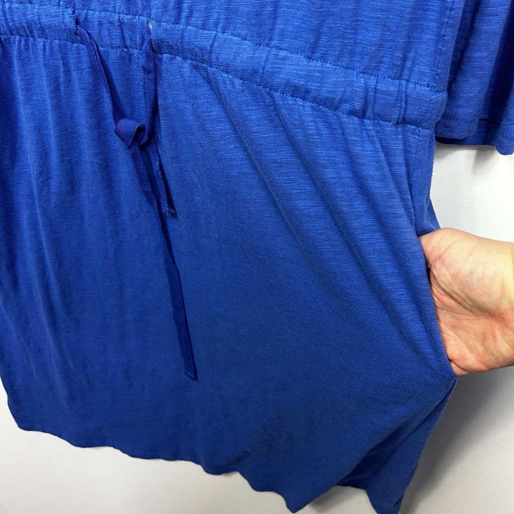Angel Maternity Blue Cotton Dress - Size XL