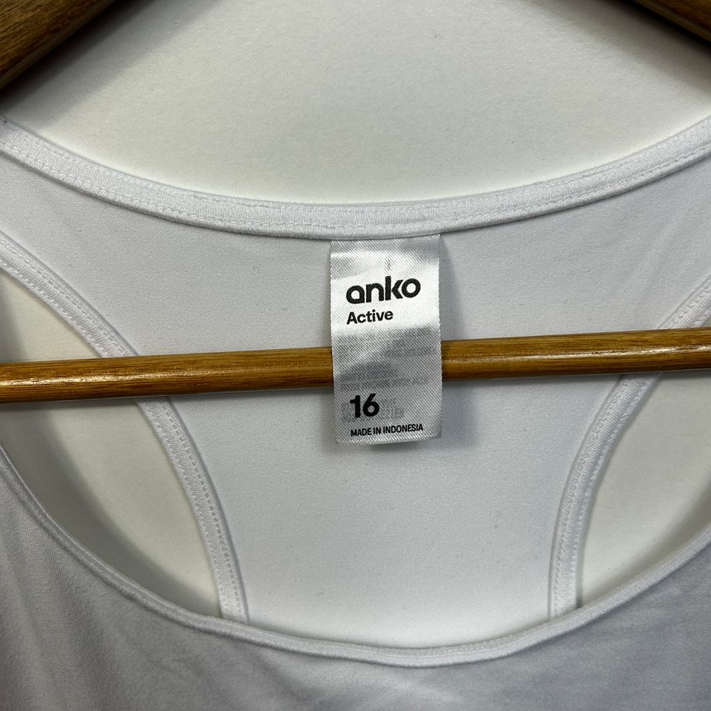 Anko White Tank Top - Size 16