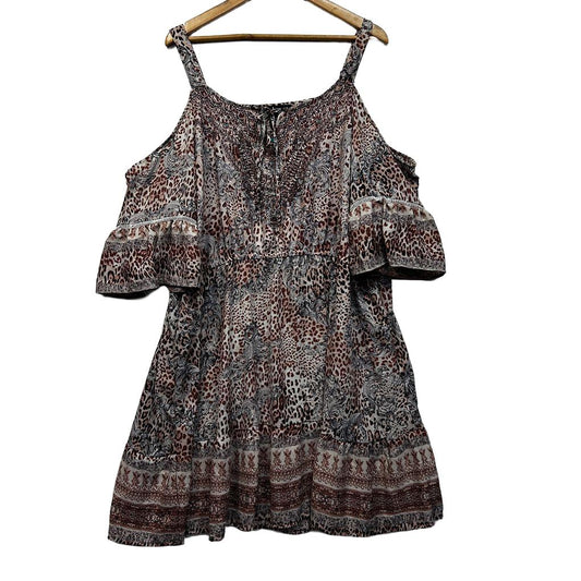 Beme Animal Print Dress - Size 22